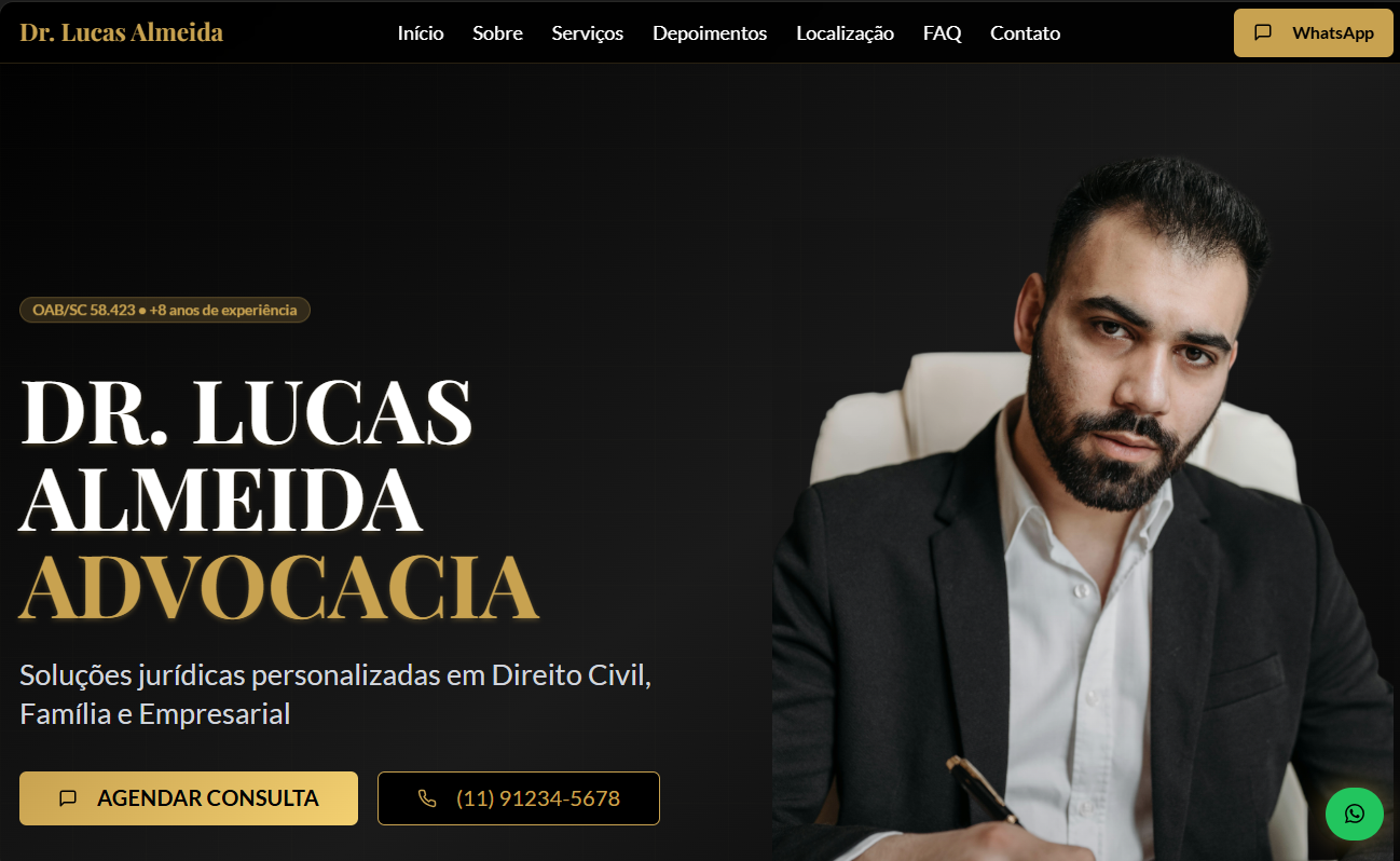Projeto jurídico premium